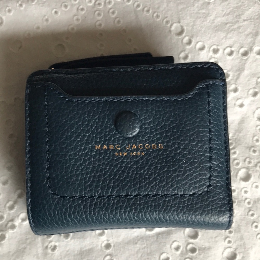 Marc Jacobs Blue Leather Small Wallet
